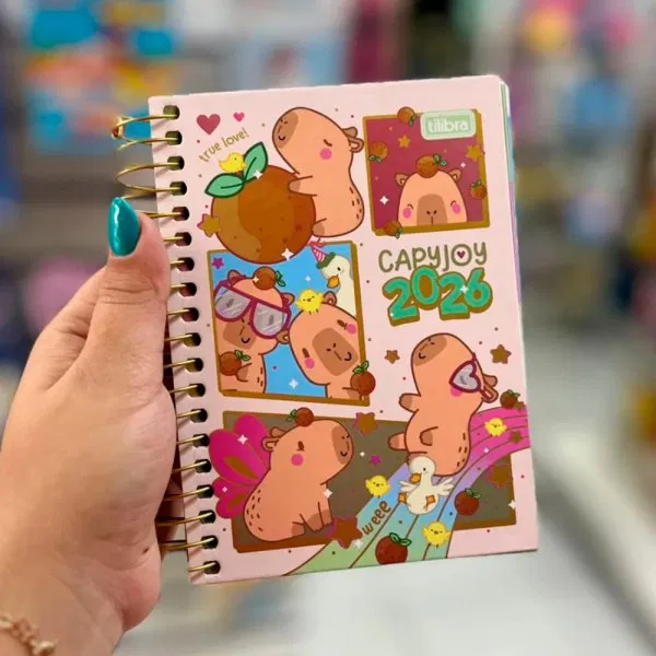 Papelaria Bibelô Agenda Capivara