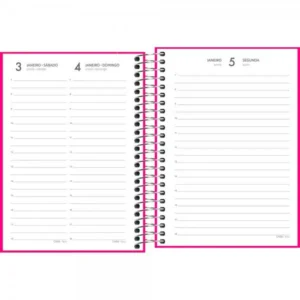 AGENDA TILIBRA PEPPER ROSA ESPIRAL M4 2026