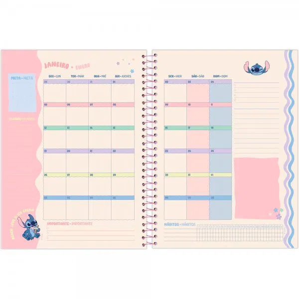 AGENDA FORONI PLANNER STITCH ESPIRAL 2026