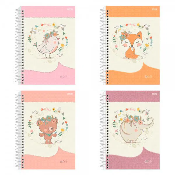 CADERNETA ESP.CD.80FLS ANIMATIVA SO CUTE