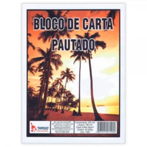 PAPEL DE CARTA TAMOIO 50FLS PAUTADO BLOCO
