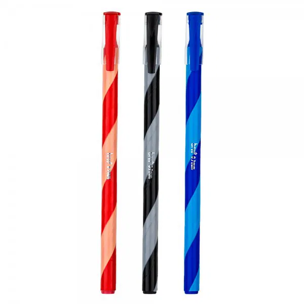 CANETA BRW 0.7 VORTEX AZ/PT/VM