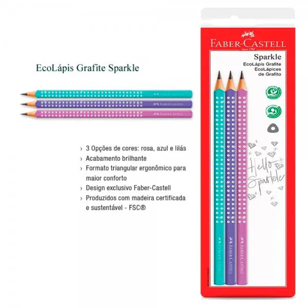LAPIS FABER CASTELL SPARKLE - Imagem 2