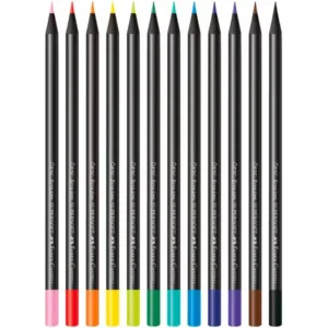 LAPIS 12 CORES FABER CASTELL SUPERSOFT