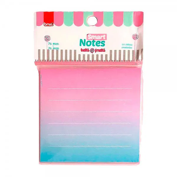 ANOTE COLE BRW 76X76 50FLS PAUTADO TUTTI FRUTTI - Imagem 3