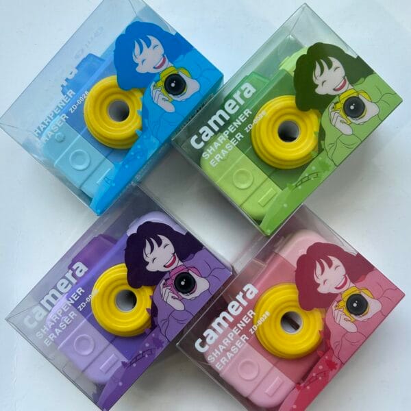 Apontador e Borracha Camera