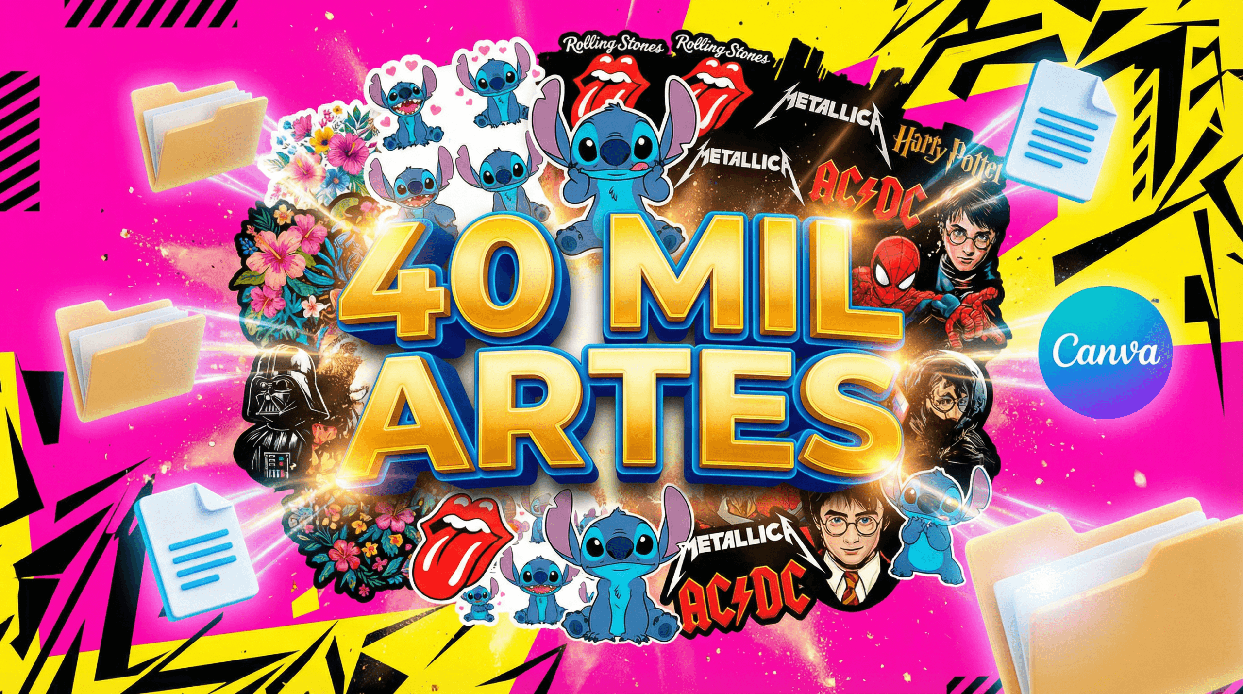 FULL PACK SUBLIMAÇÃO PAPELARIA BIBELÔ